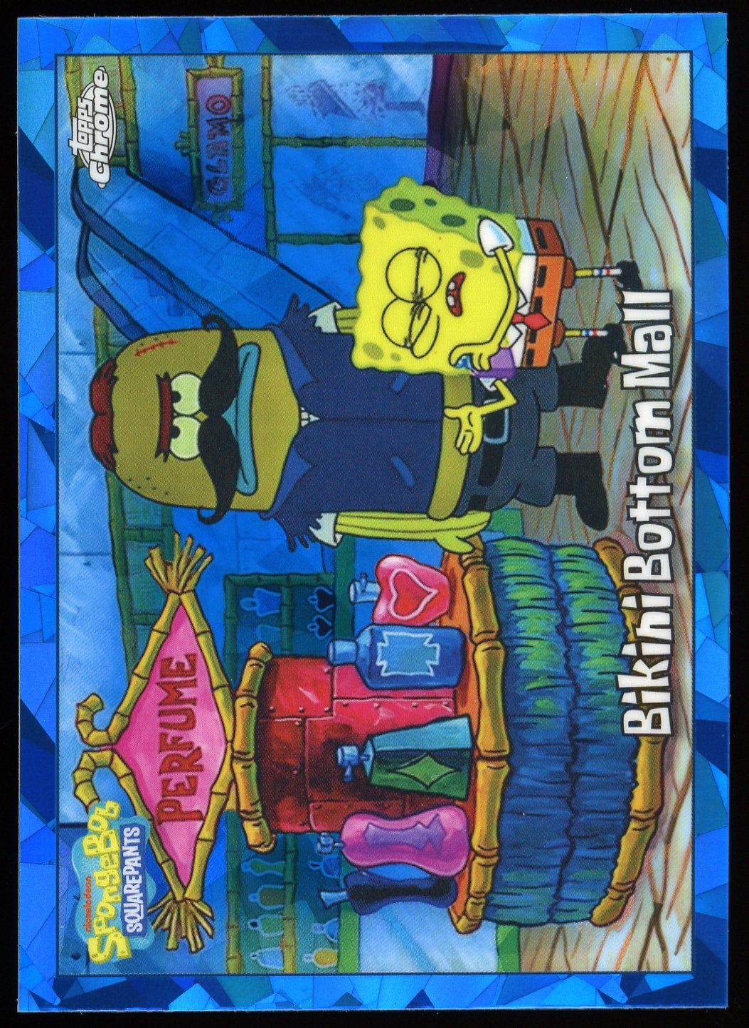 Topps Chrome SpongeBob SquarePants 2025 - Bikini Bottom Mall Sapphire #61