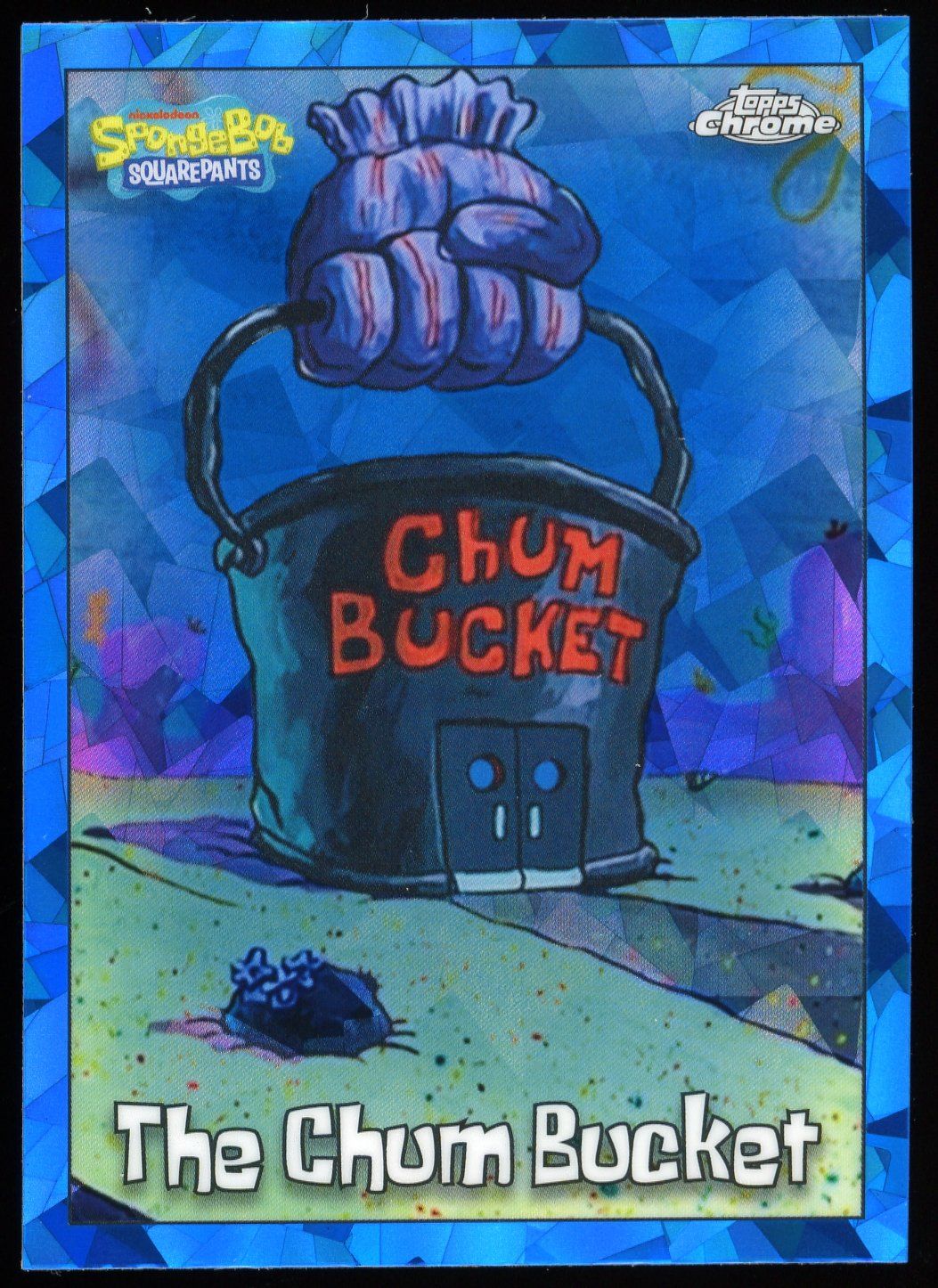 Topps Chrome SpongeBob SquarePants 2025 - The Chum Bucket Sapphire #48