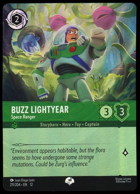 Disney Lorcana Wilds Unknown 2026 - Buzz Lightyear Space Ranger #211