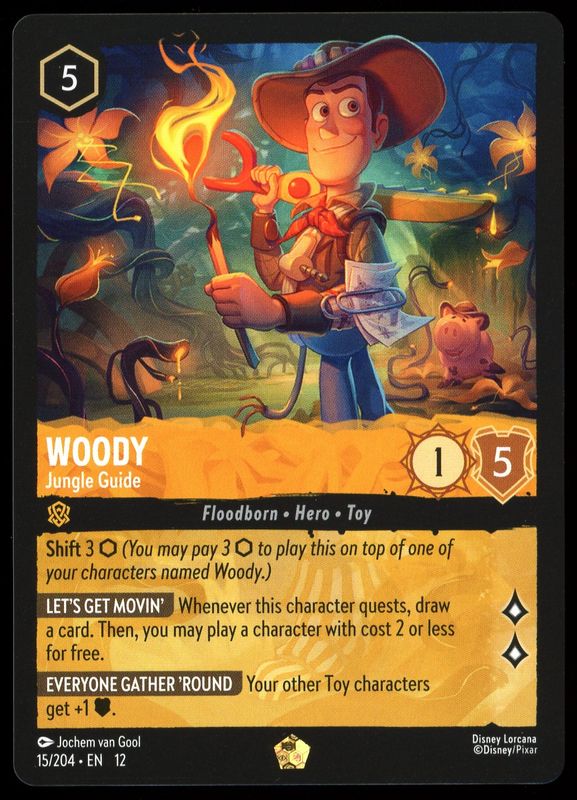Disney Lorcana Wilds Unknown 2026 - Woody Jungle Guide #15