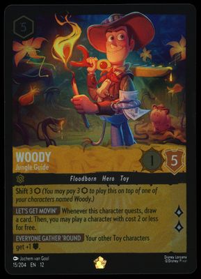 Disney Lorcana Wilds Unknown 2026 - Woody Jungle Guide Foil #15