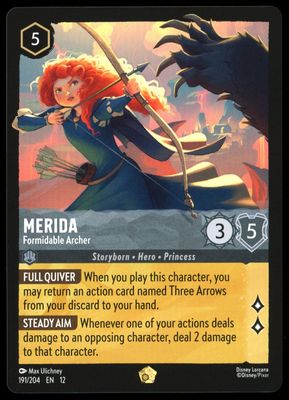 Disney Lorcana Wilds Unknown 2026 - Merida Formidable Archer #191