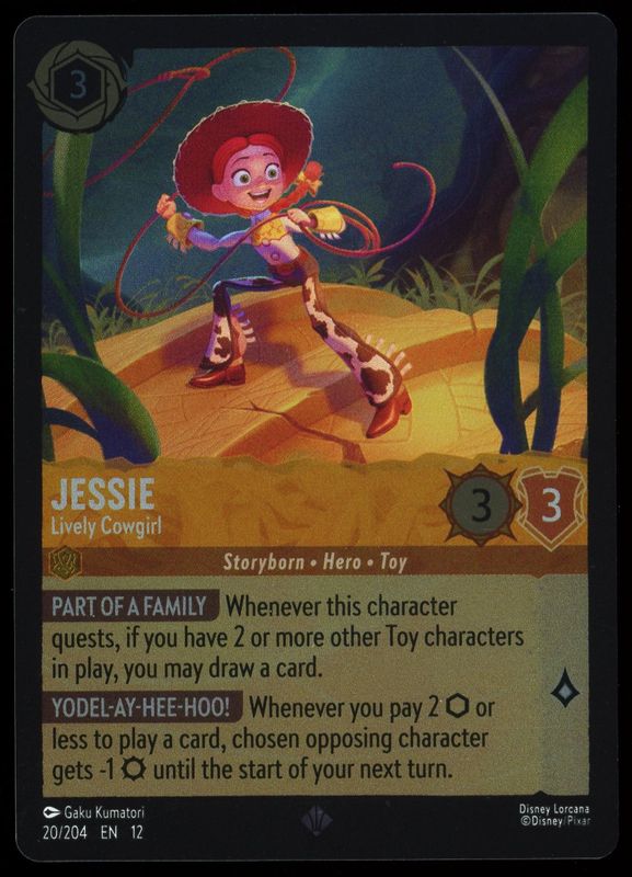 Disney Lorcana Wilds Unknown 2026 - Jessie Lively Cowgirl Foil #20
