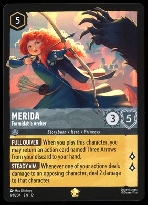 Disney Lorcana Wilds Unknown 2026 - Merida Formidable Archer #191