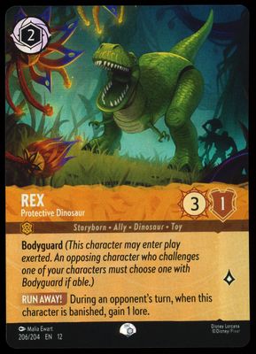Disney Lorcana Wilds Unknown 2026 - Rex Protective Dinosaur #206