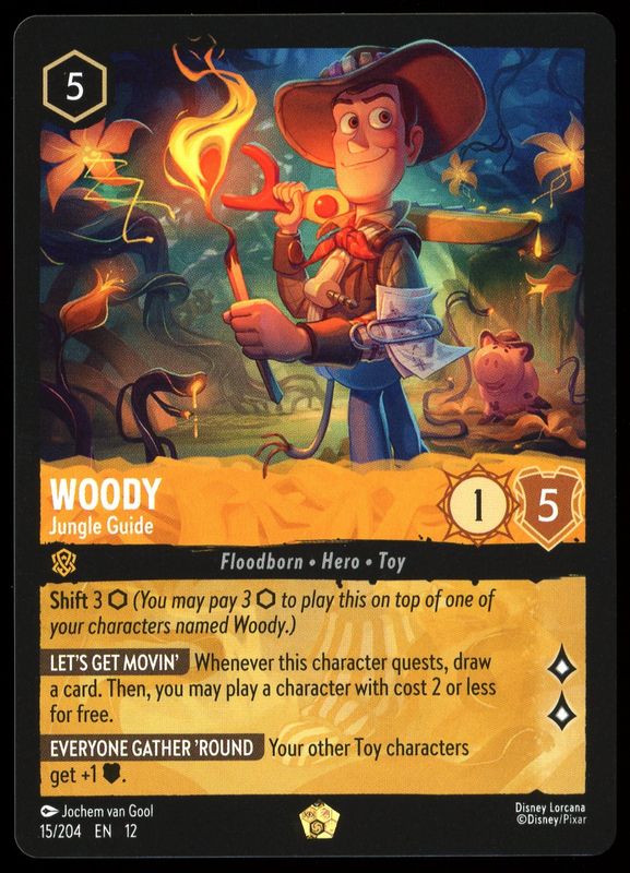 Disney Lorcana Wilds Unknown 2026 - Woody Jungle Guide #15