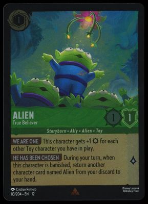Disney Lorcana Wilds Unknown 2026 - Alien True Believer Foil #83