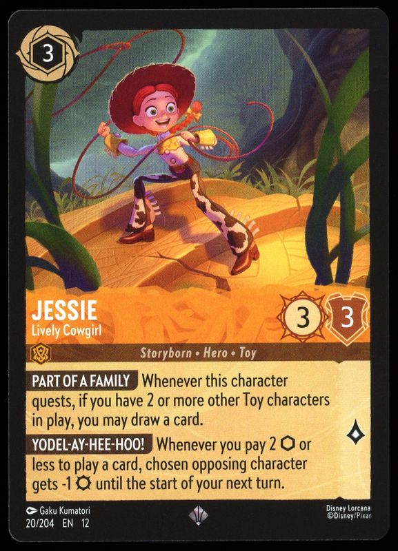 Disney Lorcana Wilds Unknown 2026 - Jessie Lively Cowgirl #20