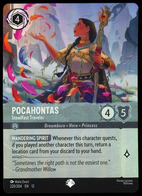 Disney Lorcana Wilds Unknown 2026 - Pocahontas Steadfast Traveler #220