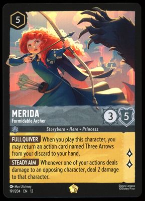 Disney Lorcana Wilds Unknown 2026 - Merida Formidable Archer #191