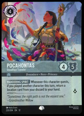 Disney Lorcana Wilds Unknown 2026 - Pocahontas Steadfast Traveler #220