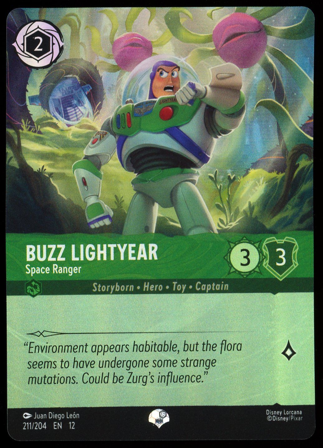 Disney Lorcana Wilds Unknown 2026 - Buzz Lightyear Space Ranger #211