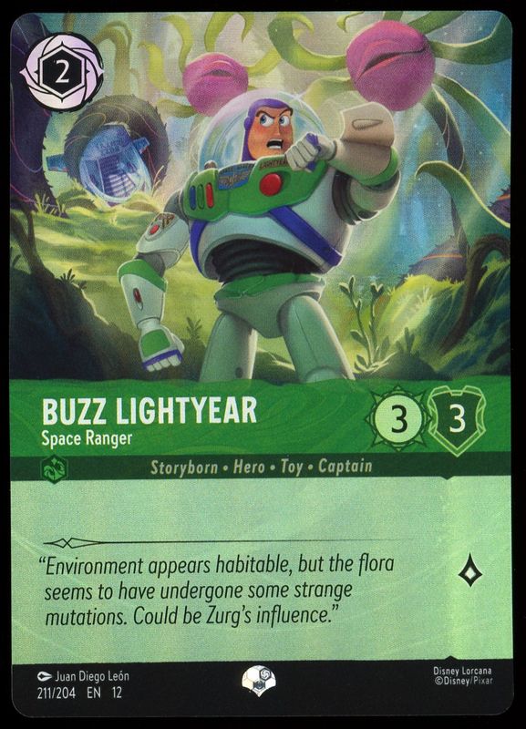 Disney Lorcana Wilds Unknown 2026 - Buzz Lightyear Space Ranger #211