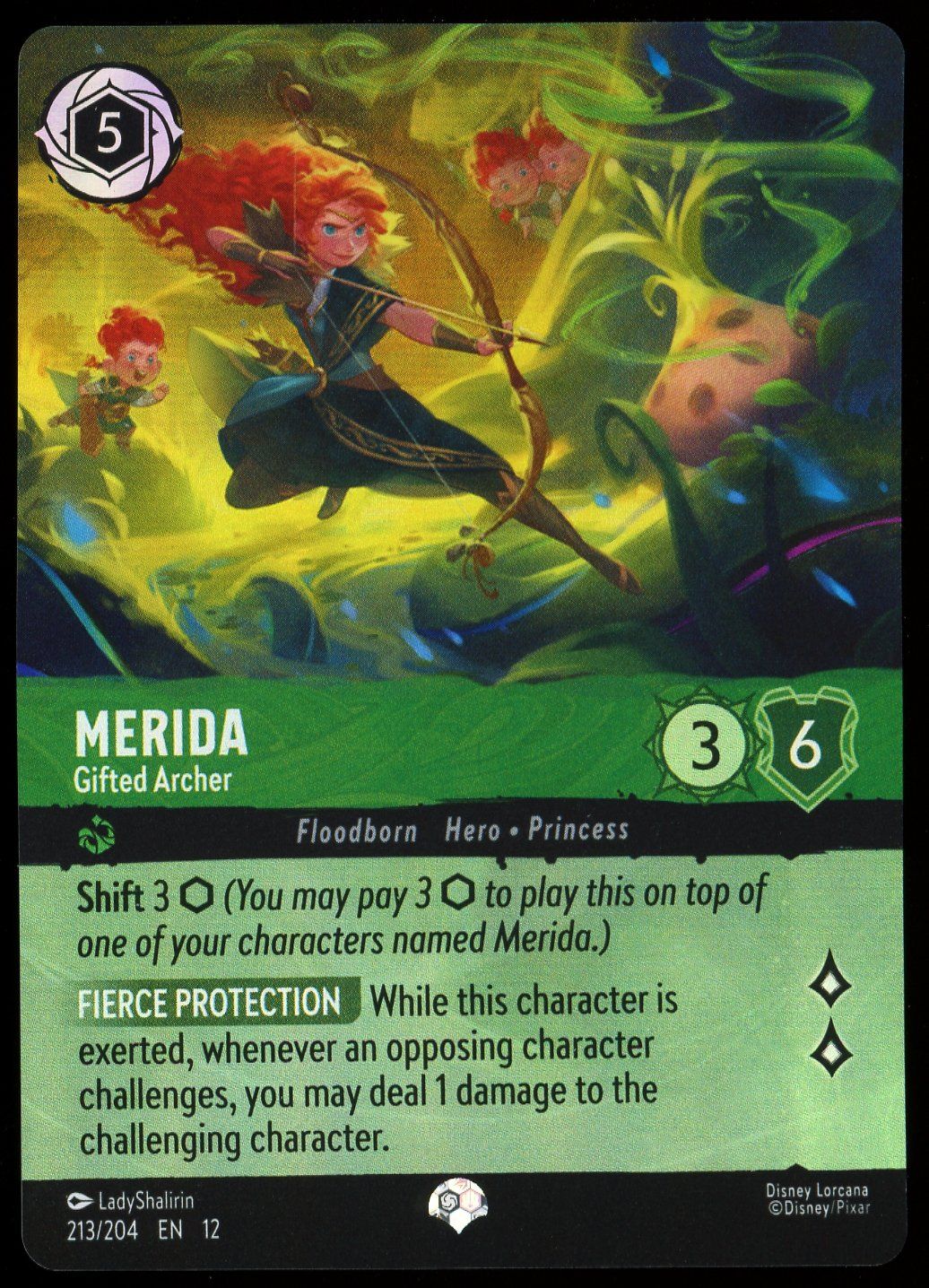 Disney Lorcana Wilds Unknown 2026 - Merida Gifted Archer #213