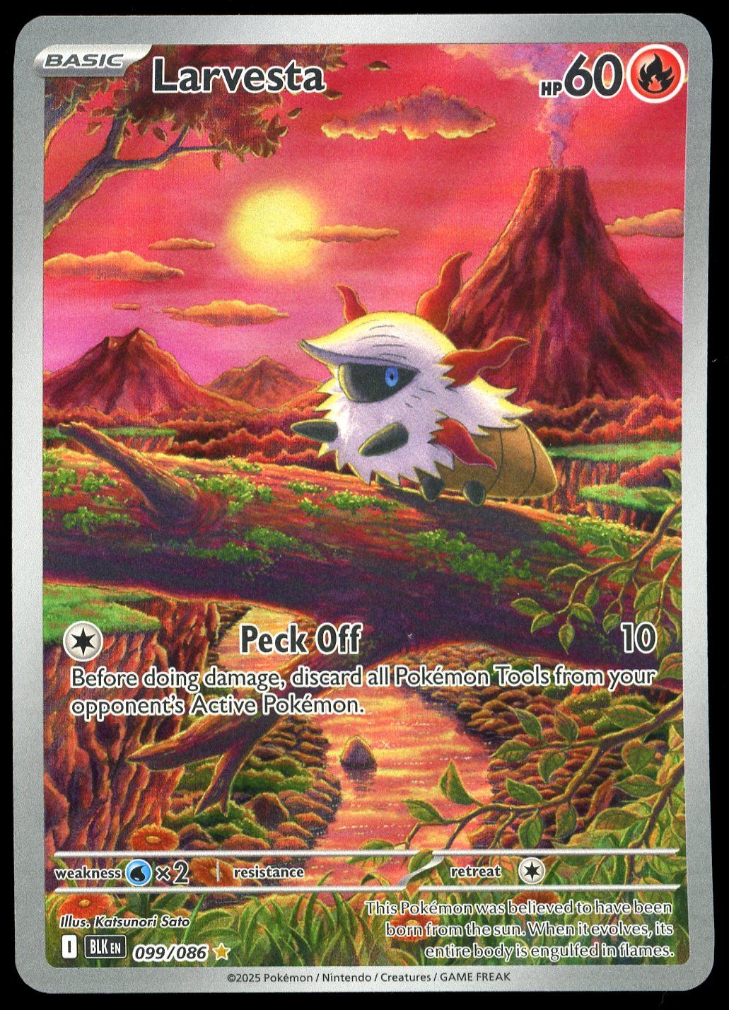 Pokemon Black Bolt 2025 - Larvesta #99