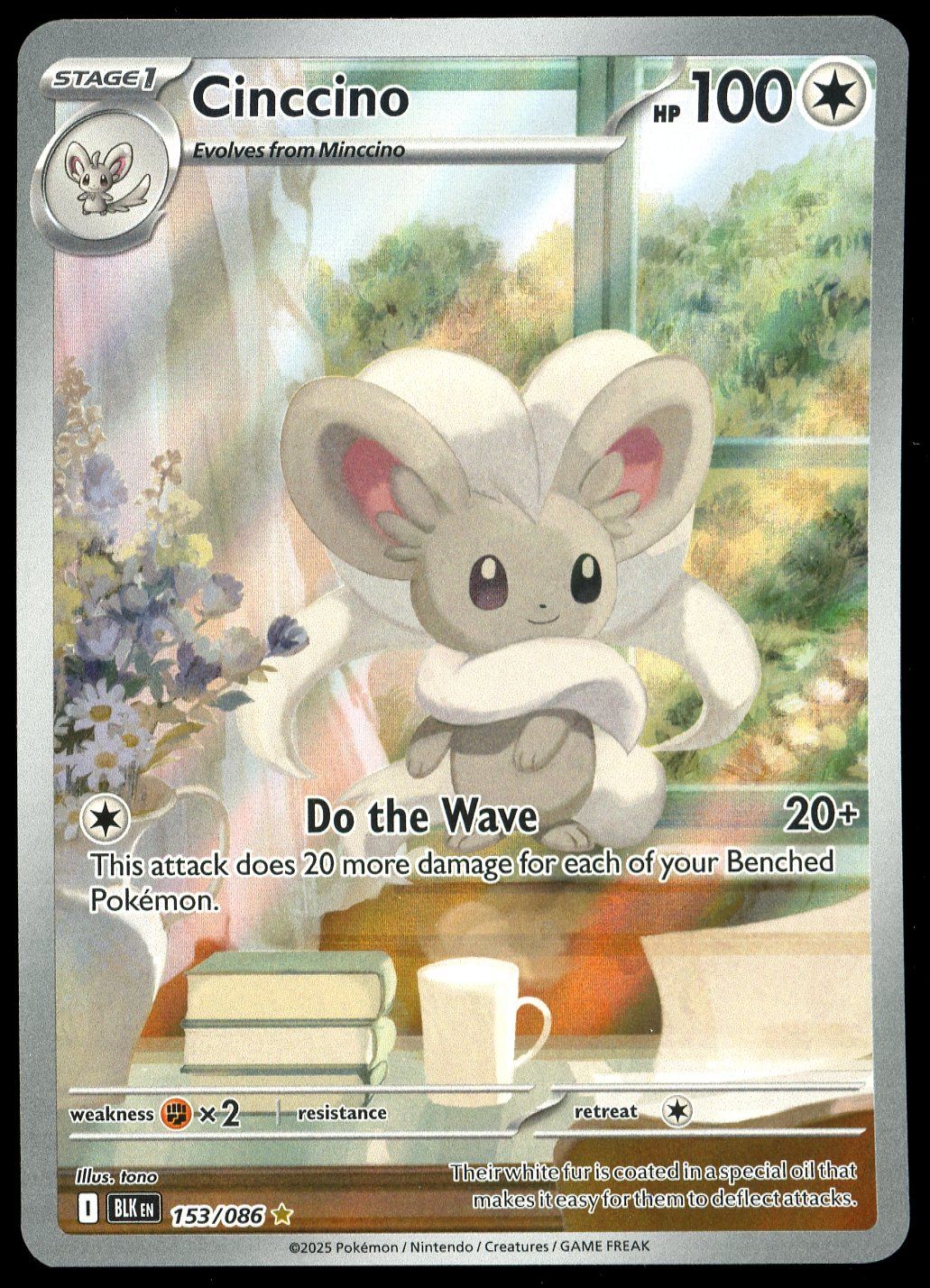 Pokemon Black Bolt 2025 - Cinccino #153