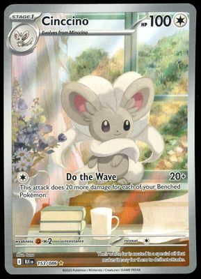 Pokemon Black Bolt 2025 - Cinccino #153