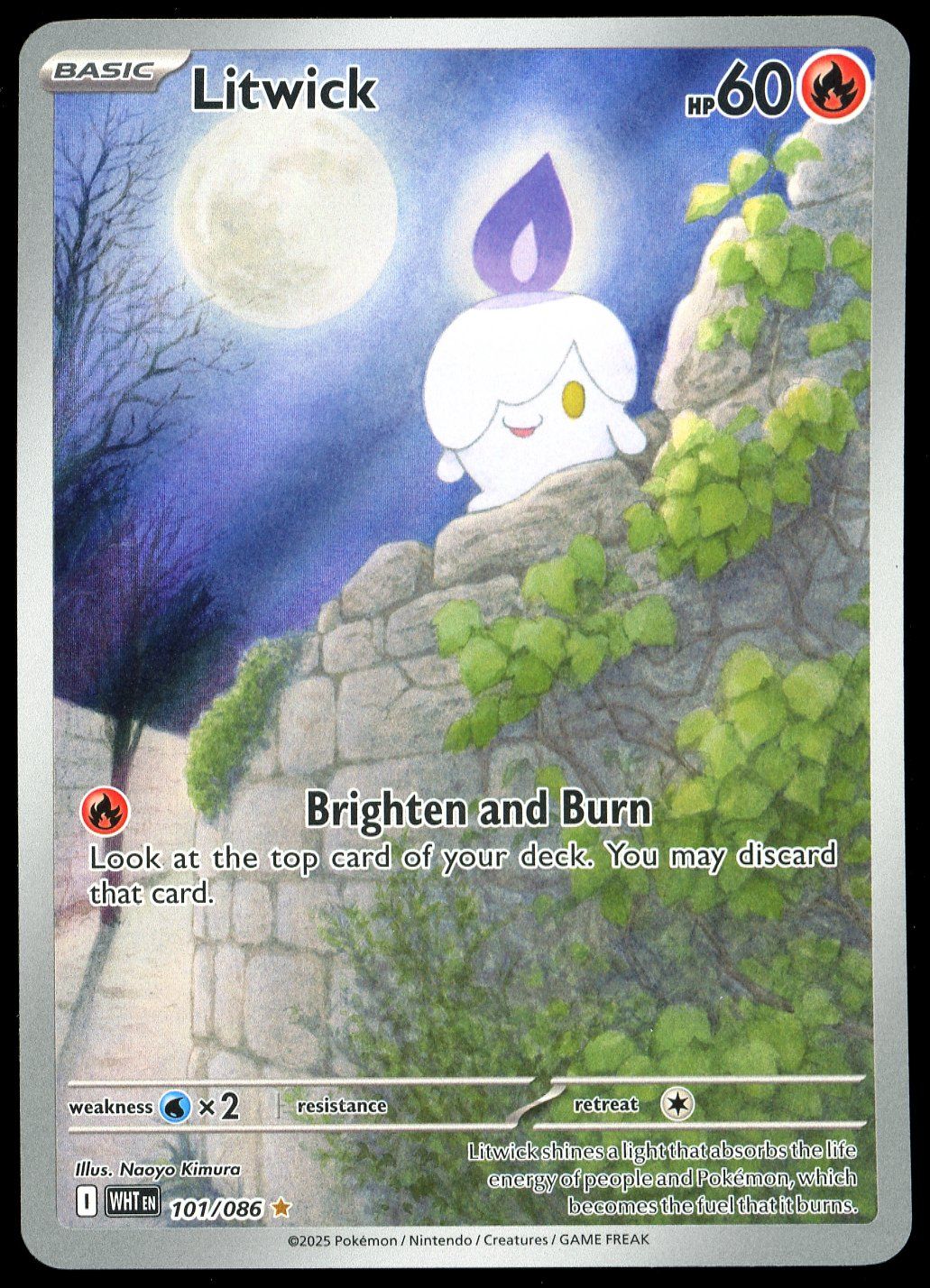 Pokemon White Flare 2025 - Litwick #101