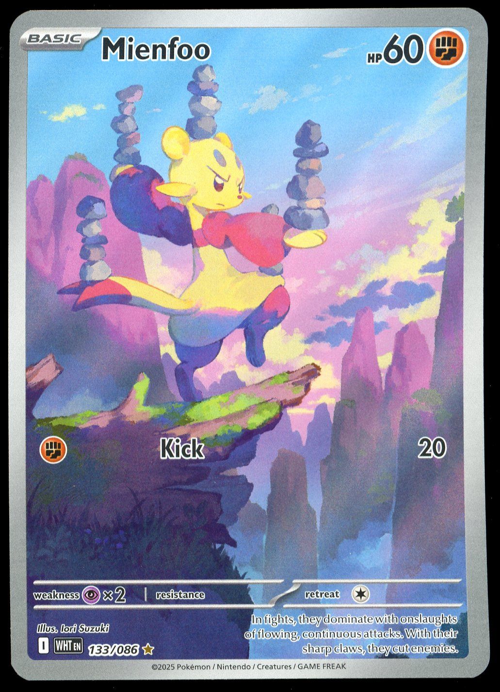 Pokemon White Flare 2025 - Mienfoo #133