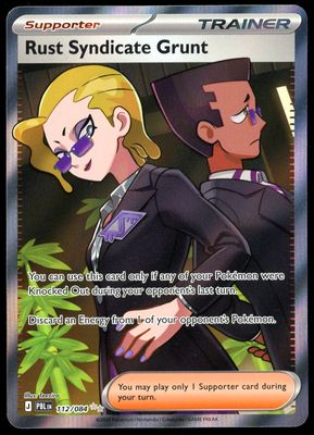 Pokemon Pitch Black 2026 - Rust Syndicate Grunt #112