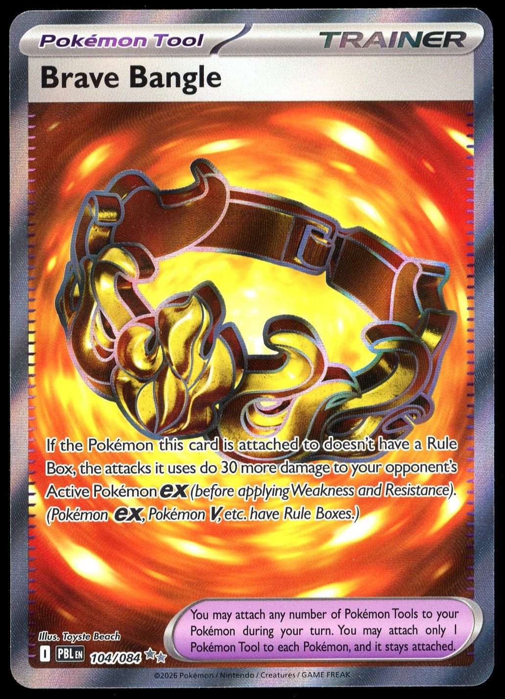 Pokemon Pitch Black 2026 - Brave Bangle #104