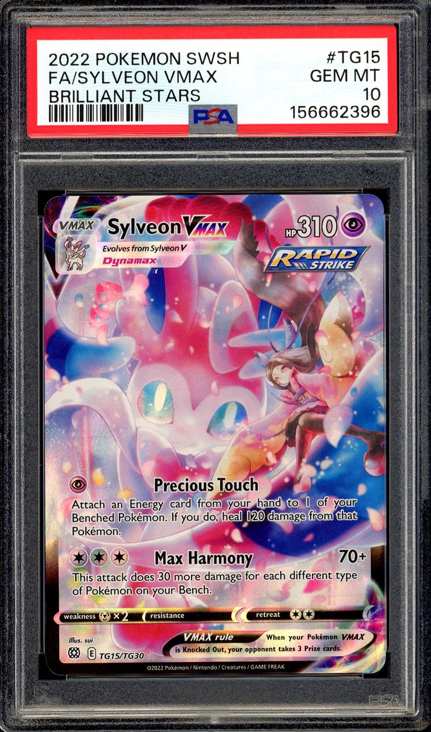 Pokemon Brilliant Stars 2022 - Sylveon VMAX #TG15 - PSA 10