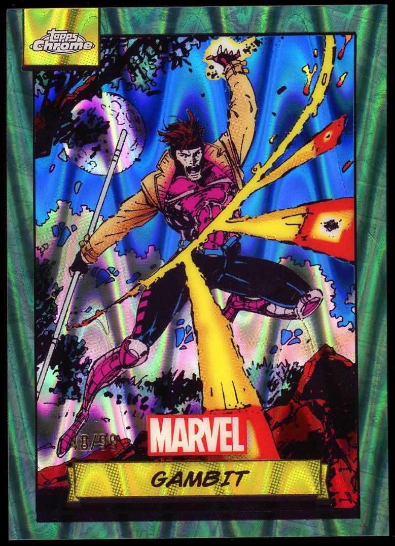Topps Chrome Marvel 2024 - Gambit 48/99 Green Gamma Ray Wave #3