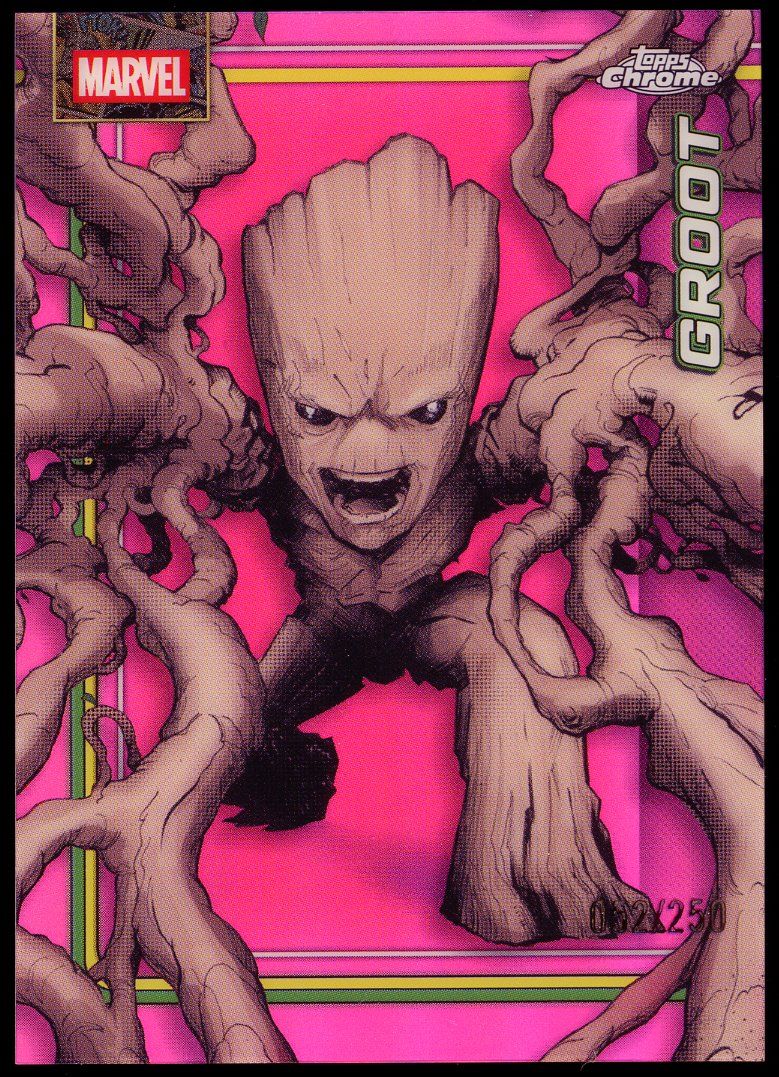 Topps Chrome Marvel 2026 - Groot 52/250 Pink Refractor #46