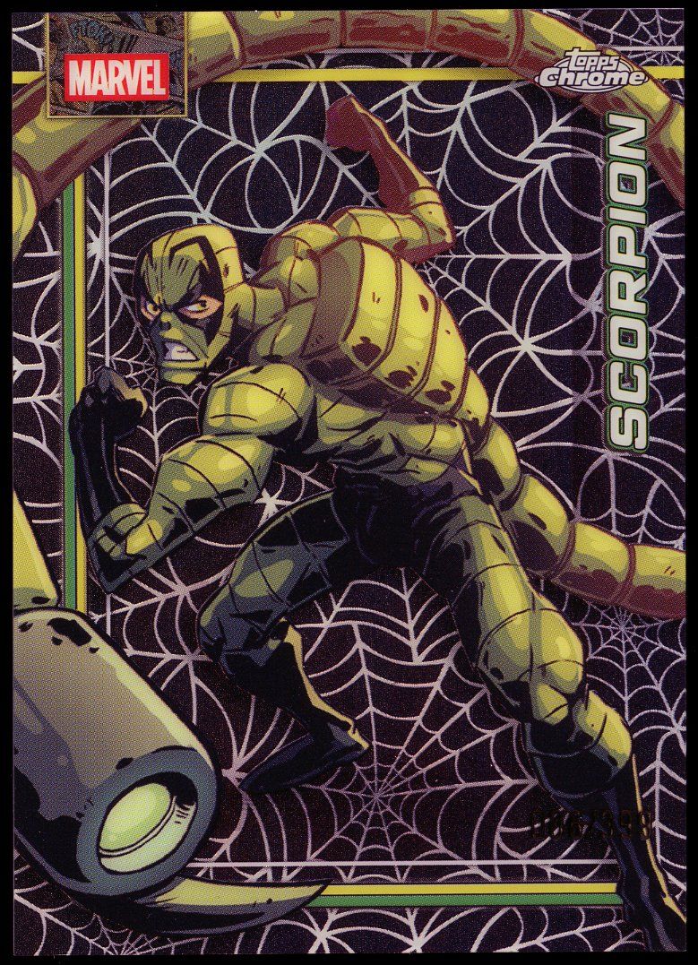 Topps Chrome Marvel 2026 - Scorpion 6/399 Spider-Web Refractor #147