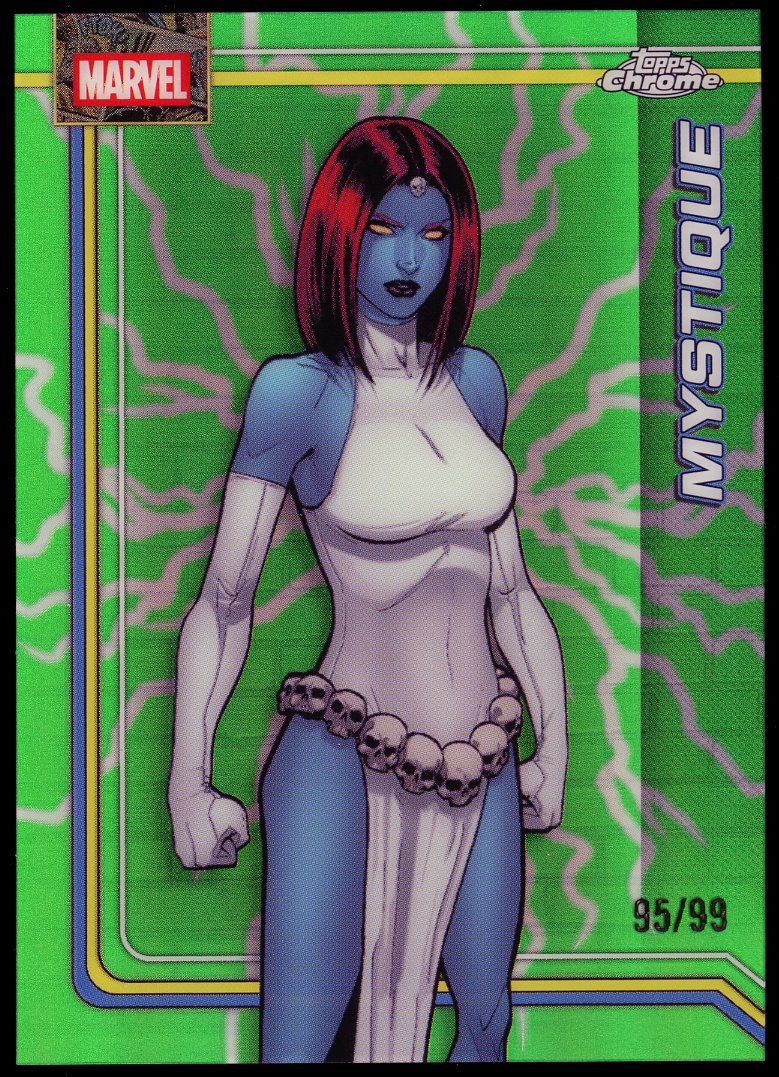 Topps Chrome Marvel 2026 - Mystique 95/99 Green Refractor #86