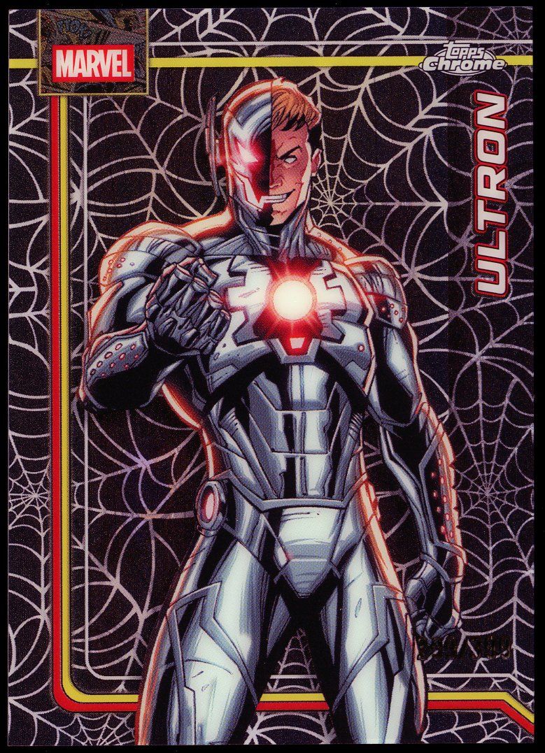 Topps Chrome Marvel 2026 - Ultron 299/399 Spider-Web Refractor #185