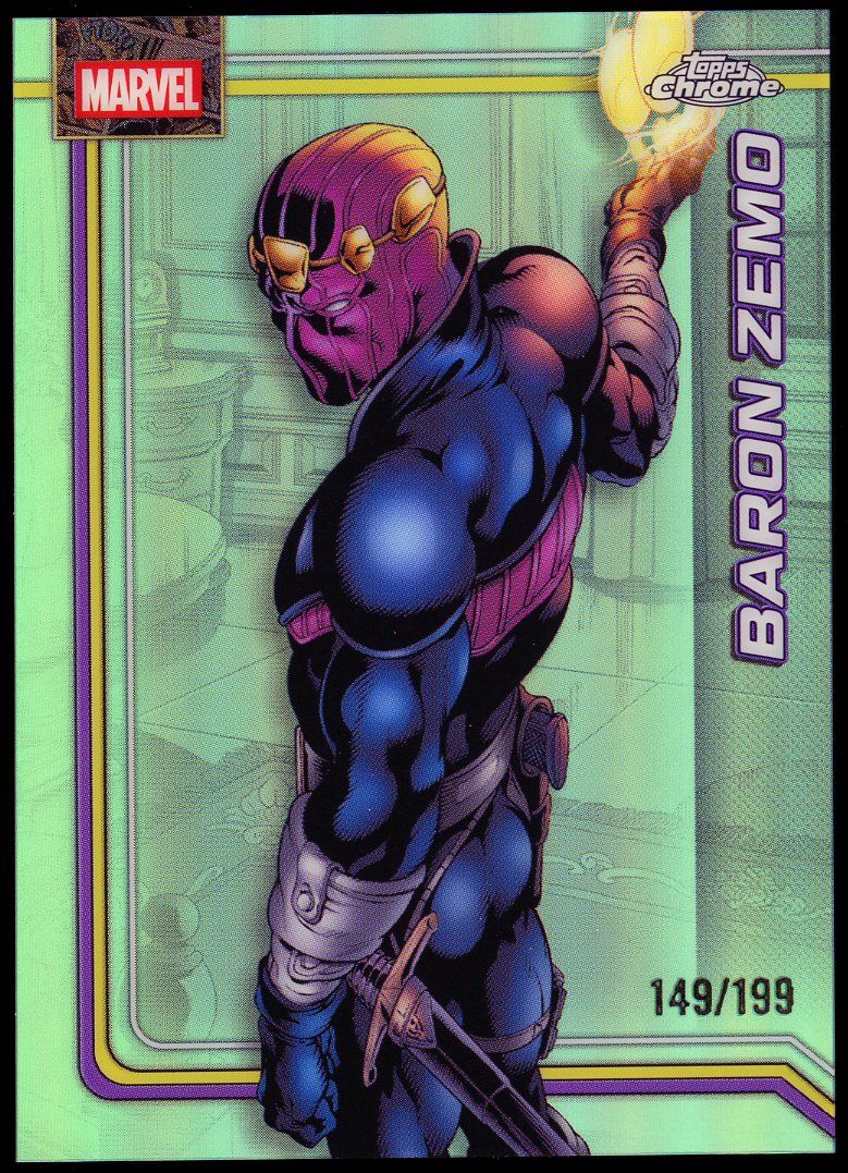 Topps Chrome Marvel 2026 - Baron Zemo 149/199 Aqua Refractor #9