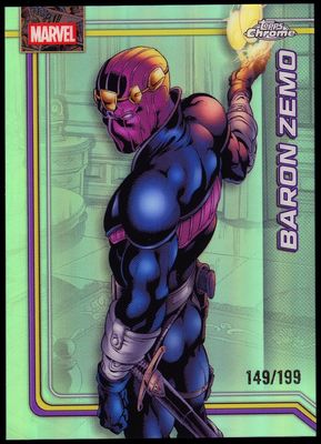 Topps Chrome Marvel 2026 - Baron Zemo 149/199 Aqua Refractor #9