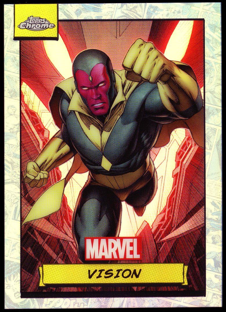 Topps Chrome Marvel 2024 - Vision Refractor #57