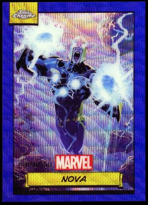 Topps Chrome Marvel 2024 - Nova 40/150 Blue Wave #143