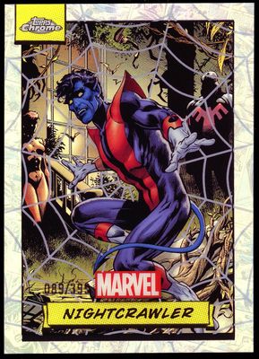 Topps Chrome Marvel 2024 - Nightcrawler 89/399 Spider Web Refractor #83