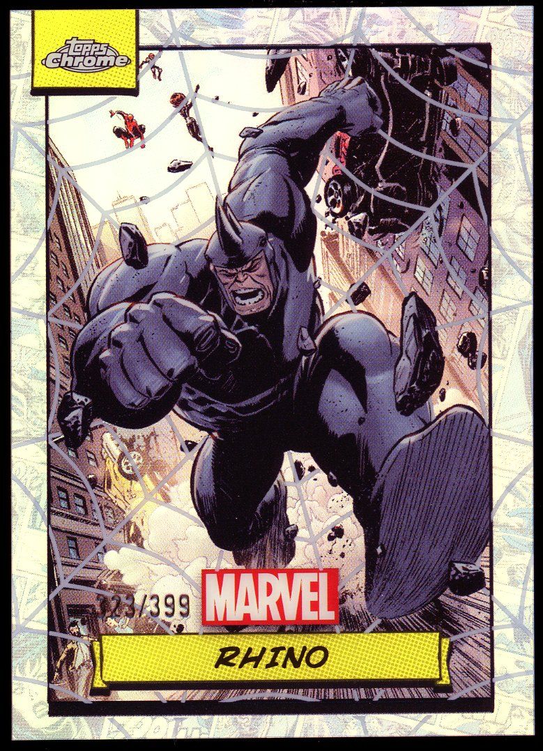 Topps Chrome Marvel 2024 - Rhino 323/399 Spider Web Refractor #52