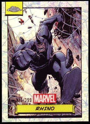 Topps Chrome Marvel 2024 - Rhino 323/399 Spider Web Refractor #52