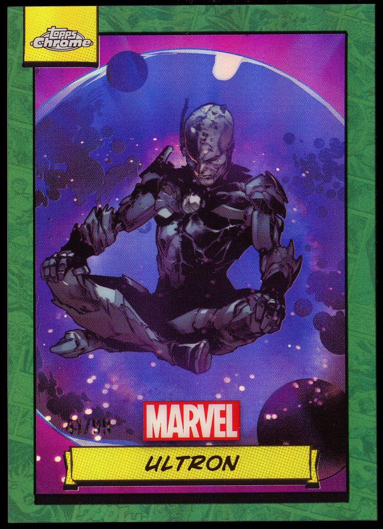 Topps Chrome Marvel 2024 - Ultron 41/99 Green Refractor #52
