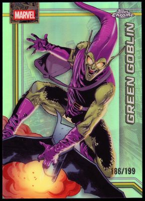 Topps Chrome Marvel 2026 - Green Goblin 186/199 Aqua Refractor #45