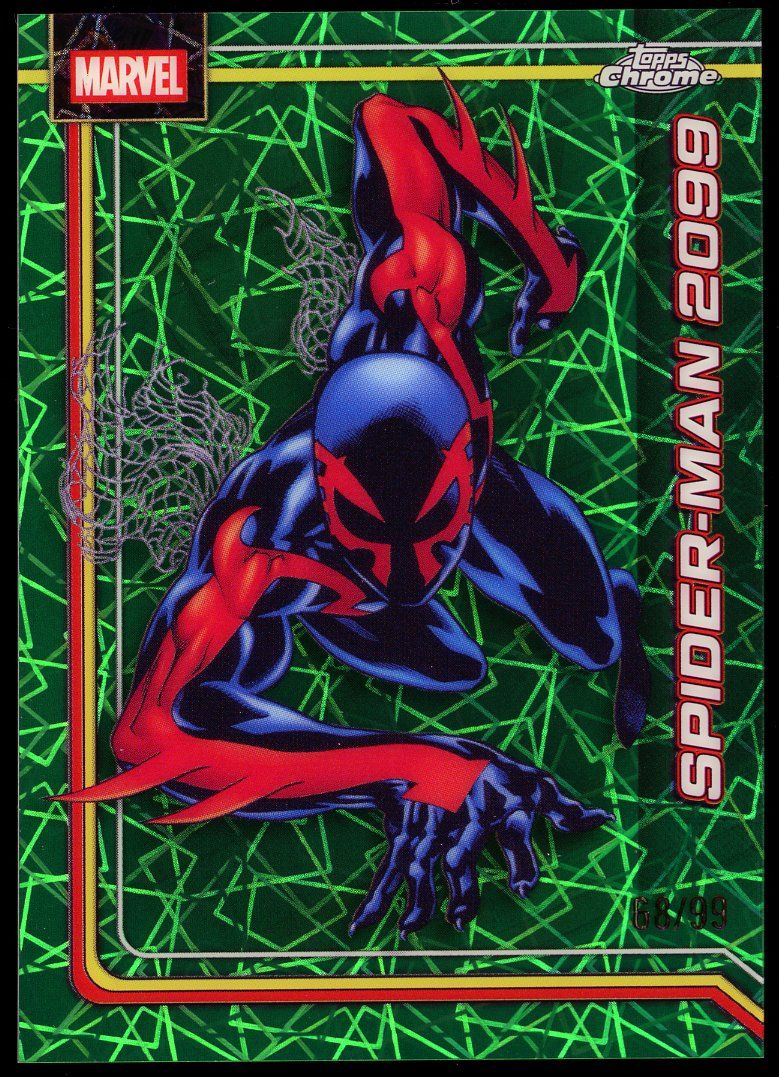 Topps Chrome Marvel 2026 - Spider-Man 2099 68/99 Green Lazer  #164