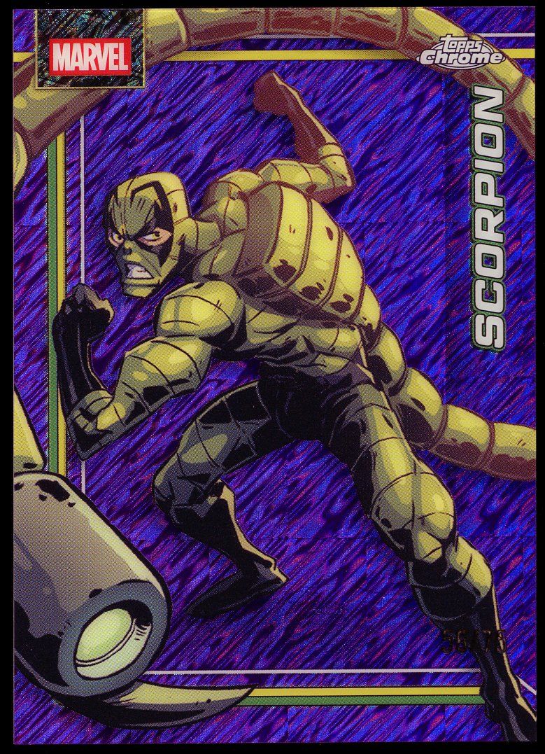 Topps Chrome Marvel 2026 - Scorpion 56/75 Purple Shimmer Refractor #147