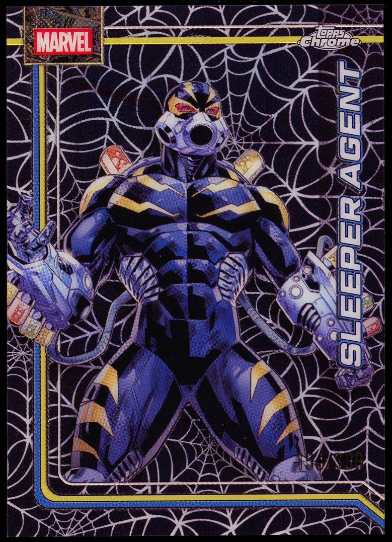 Topps Chrome Marvel 2026 - Sleeper Agent 154/399 Spider-Web Refractor #100