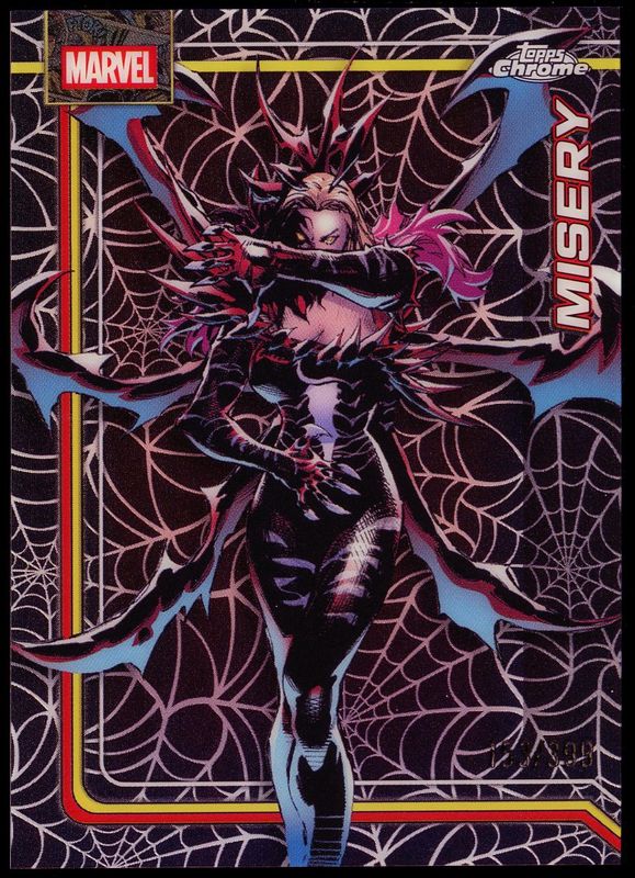 Topps Chrome Marvel 2026 - Misery 153/399 Spider-Web Refractor #137