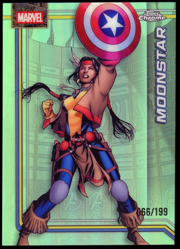 Topps Chrome Marvel 2026 - Moonstar 66/199 Aqua Refractor #82
