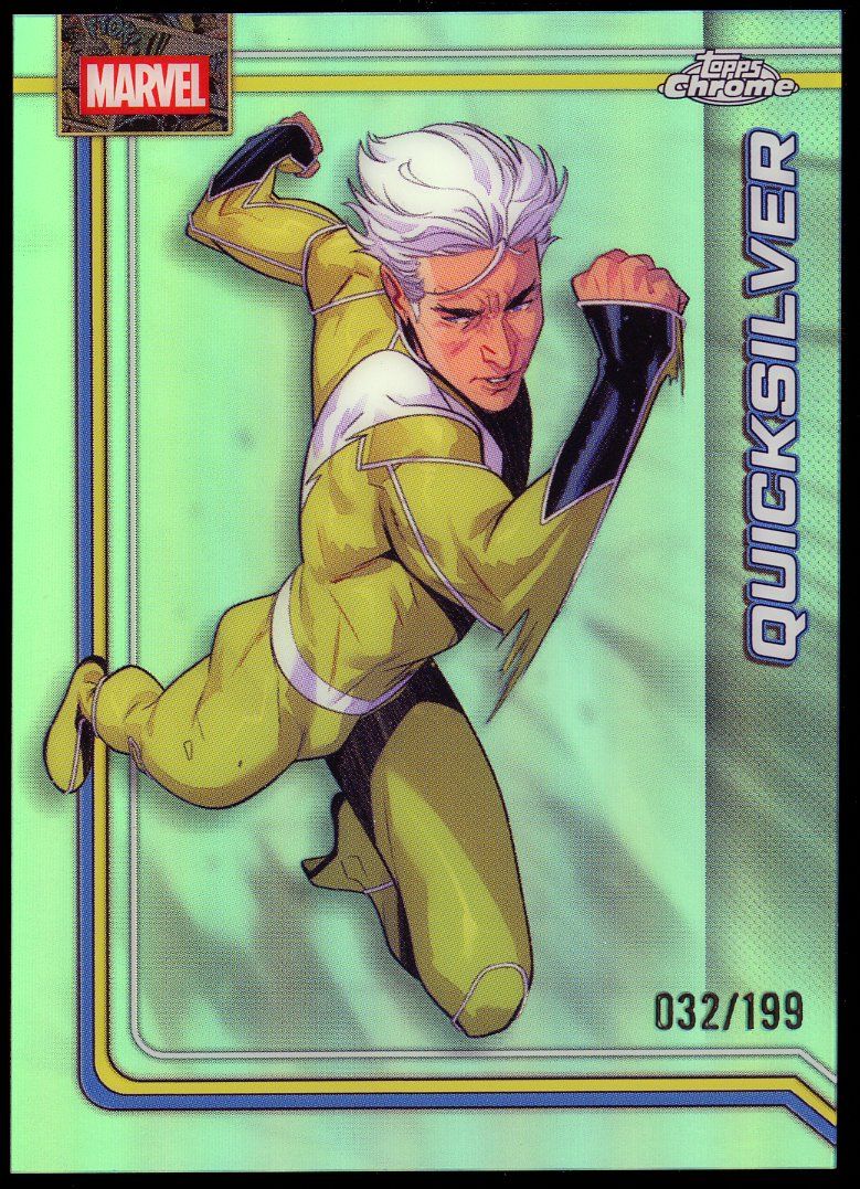 Topps Chrome Marvel 2026 - Quicksilver 32/199 Aqua Refractor #93