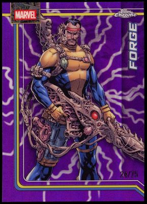 Topps Chrome Marvel 2026 - Forge 24/75 Purple Lightning #37