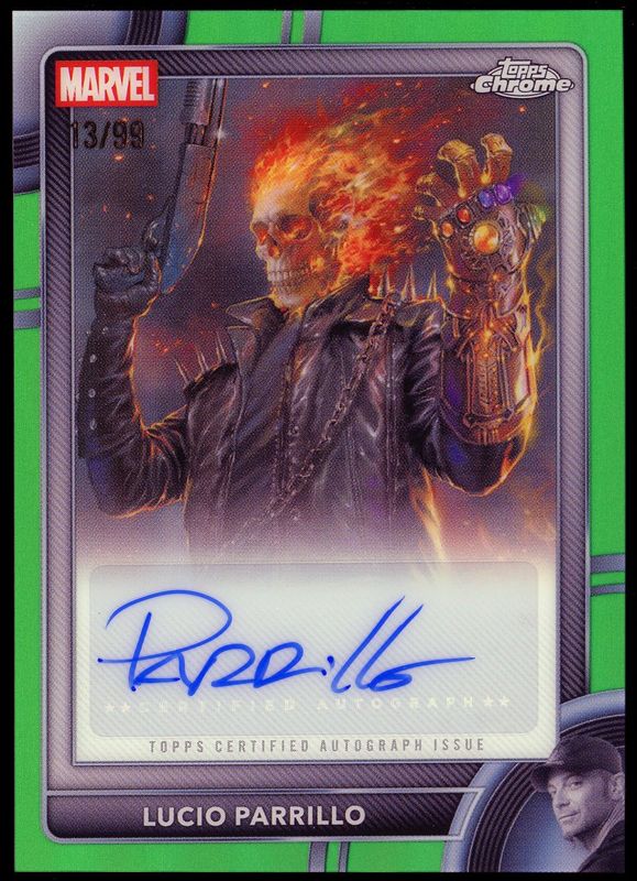 Topps Chrome Marvel 2026 Authentic Comic Book Artist Autograph - Lucio Parrillo 13/99Green #AA-LP
