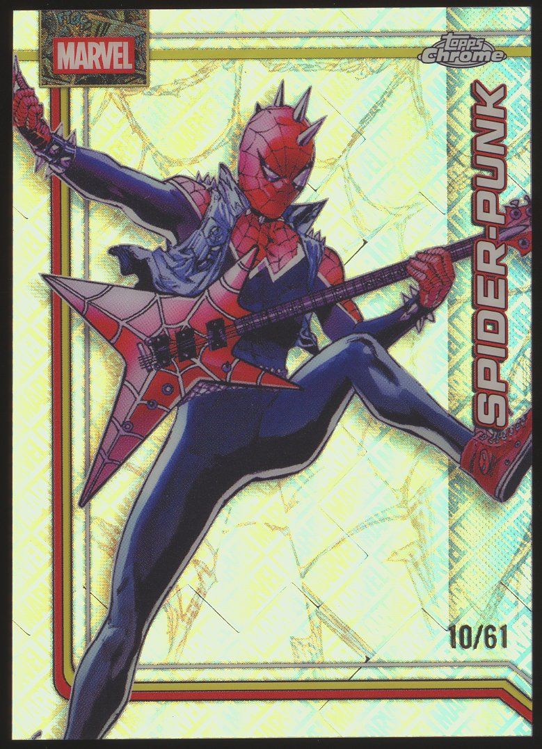 Topps Chrome Marvel 2026 - Spider-Punk 10/61 Marvel Logofractor #166