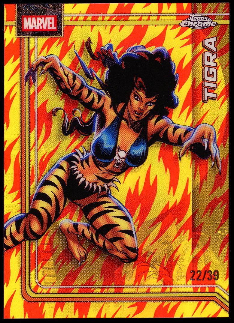 Topps Chrome Marvel 2026 - Tigra 22/39 Human Torch Refractor #179